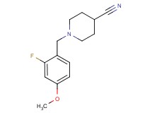 1-(2-fluoro-4-methoxybenzyl)piperidine-4-carbonitrile