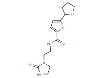 N-[2-(2-oxo-1-imidazolidinyl)ethyl]-5-(tetrahydro-2-furanyl)-2-thiophenecarboxamide