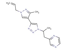 2-{2-[4-(1-allyl-3-methyl-1H-pyrazol-4-yl)-1H-1,2,3-triazol-1-yl]propyl}pyrazine