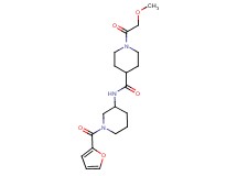 N-[1-(2-furoyl)-3-piperidinyl]-1-(methoxyacetyl)-4-piperidinecarboxamide