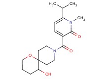 3-[(5-hydroxy-1-oxa-9-azaspiro[5.5]undec-9-yl)carbonyl]-6-isopropyl-1-methylpyridin-2(1H)-one