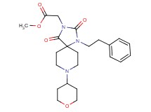 methyl [2,4-dioxo-1-(2-phenylethyl)-8-(tetrahydro-2H-pyran-4-yl)-1,3,8-triazaspiro[4.5]dec-3-yl]acetate