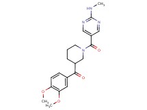 (3,4-dimethoxyphenyl)(1-{[2-(methylamino)pyrimidin-5-yl]carbonyl}piperidin-3-yl)methanone