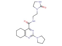 N-[2-(2-oxo-1-imidazolidinyl)ethyl]-2-(1-pyrrolidinyl)-5,6,7,8-tetrahydro-4-quinazolinecarboxamide