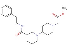 methyl (3-{[(2-phenylethyl)amino]carbonyl}-1,4'-bipiperidin-1'-yl)acetate