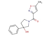 1-[(5-methyl-3-isoxazolyl)carbonyl]-3-phenyl-3-pyrrolidinol