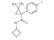 N-cyclobutyl-1-(4-fluorophenyl)-2,2-dimethylcyclopropanecarboxamide