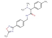 2-(dimethylamino)-N-[4-(5-methyl-1,2,4-oxadiazol-3-yl)benzyl]-2-(4-methylphenyl)acetamide