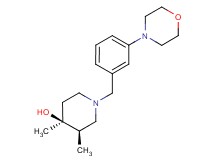 (3R*,4S*)-3,4-dimethyl-1-(3-morpholin-4-ylbenzyl)piperidin-4-ol