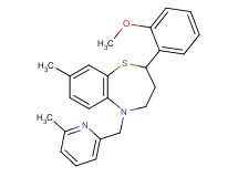 2-(2-methoxyphenyl)-8-methyl-5-[(6-methyl-2-pyridinyl)methyl]-2,3,4,5-tetrahydro-1,5-benzothiazepine