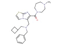N-benzyl-1-cyclobutyl-N-({6-[(4-methyl-1,4-diazepan-1-yl)carbonyl]imidazo[2,1-b][1,3]thiazol-5-yl}methyl)methanamine