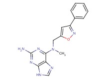 N~6~-methyl-N~6~-[(3-phenyl-5-isoxazolyl)methyl]-9H-purine-2,6-diamine