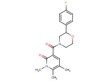 3-{[2-(4-fluorophenyl)morpholin-4-yl]carbonyl}-1,5,6-trimethylpyridin-2(1H)-one