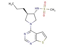 N-[(3S*,4R*)-4-propyl-1-thieno[2,3-d]pyrimidin-4-yl-3-pyrrolidinyl]methanesulfonamide