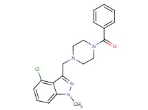 3-[(4-benzoylpiperazin-1-yl)methyl]-4-chloro-1-methyl-1H-indazole