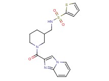 N-{[1-(imidazo[1,2-a]pyridin-2-ylcarbonyl)-3-piperidinyl]methyl}-2-thiophenesulfonamide