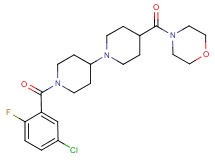 1'-(5-chloro-2-fluorobenzoyl)-4-(4-morpholinylcarbonyl)-1,4'-bipiperidine