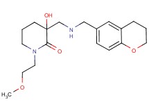 3-{[(3,4-dihydro-2H-chromen-6-ylmethyl)amino]methyl}-3-hydroxy-1-(2-methoxyethyl)piperidin-2-one