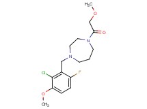 1-(2-chloro-6-fluoro-3-methoxybenzyl)-4-(methoxyacetyl)-1,4-diazepane
