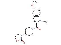 3-{1-[(5-methoxy-1-methyl-1H-indol-2-yl)carbonyl]-4-piperidinyl}-1,3-oxazolidin-2-one