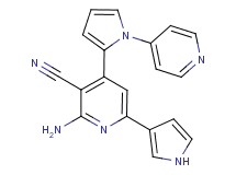 2-amino-4-(1-pyridin-4-yl-1H-pyrrol-2-yl)-6-(1H-pyrrol-3-yl)nicotinonitrile