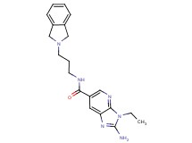 2-amino-N-[3-(1,3-dihydro-2H-isoindol-2-yl)propyl]-3-ethyl-3H-imidazo[4,5-b]pyridine-6-carboxamide