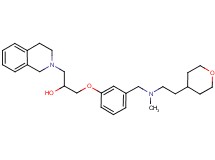 1-(3,4-dihydro-2(1H)-isoquinolinyl)-3-[3-({methyl[2-(tetrahydro-2H-pyran-4-yl)ethyl]amino}methyl)phenoxy]-2-propanol