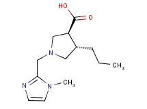 (3S*,4S*)-1-[(1-methyl-1H-imidazol-2-yl)methyl]-4-propylpyrrolidine-3-carboxylic acid