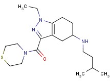 1-ethyl-N-(3-methylbutyl)-3-(4-thiomorpholinylcarbonyl)-4,5,6,7-tetrahydro-1H-indazol-5-amine