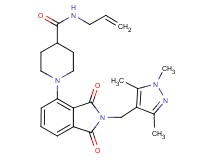 N-allyl-1-{1,3-dioxo-2-[(1,3,5-trimethyl-1H-pyrazol-4-yl)methyl]-2,3-dihydro-1H-isoindol-4-yl}-4-piperidinecarboxamide