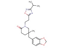 5-(1,3-benzodioxol-5-ylmethyl)-1-[2-(3-isopropyl-1,2,4-oxadiazol-5-yl)ethyl]-5-methylpiperidin-2-one