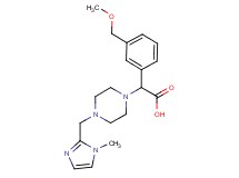 [3-(methoxymethyl)phenyl]{4-[(1-methyl-1H-imidazol-2-yl)methyl]piperazin-1-yl}acetic acid