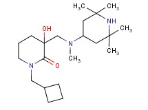 1-(cyclobutylmethyl)-3-hydroxy-3-{[methyl(2,2,6,6-tetramethyl-4-piperidinyl)amino]methyl}-2-piperidinone