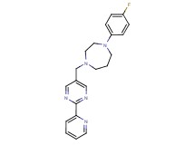 1-(4-fluorophenyl)-4-{[2-(2-pyridinyl)-5-pyrimidinyl]methyl}-1,4-diazepane
