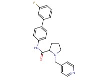 N-(3'-fluoro-4-biphenylyl)-1-(4-pyridinylmethyl)prolinamide