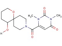 6-[(5-hydroxy-1-oxa-9-azaspiro[5.5]undec-9-yl)carbonyl]-1,3-dimethyl-2,4(1H,3H)-pyrimidinedione