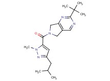 2-tert-butyl-6-[(3-isobutyl-1-methyl-1H-pyrazol-5-yl)carbonyl]-6,7-dihydro-5H-pyrrolo[3,4-d]pyrimidine