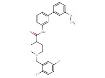 1-(2,5-difluorobenzyl)-N-(3'-methoxy-3-biphenylyl)-4-piperidinecarboxamide