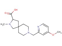 8-[(4-methoxy-2-pyridinyl)methyl]-2-methyl-2,8-diazaspiro[4.5]decane-3-carboxylic acid