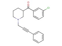(3-chlorophenyl)[1-(3-phenyl-2-propyn-1-yl)-3-piperidinyl]methanone
