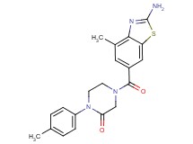 4-[(2-amino-4-methyl-1,3-benzothiazol-6-yl)carbonyl]-1-(4-methylphenyl)-2-piperazinone