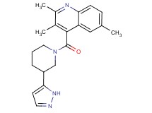2,3,6-trimethyl-4-{[3-(1H-pyrazol-5-yl)piperidin-1-yl]carbonyl}quinoline