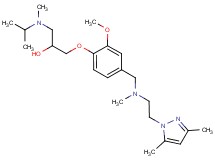 1-(4-{[[2-(3,5-dimethyl-1H-pyrazol-1-yl)ethyl](methyl)amino]methyl}-2-methoxyphenoxy)-3-[isopropyl(methyl)amino]-2-propanol
