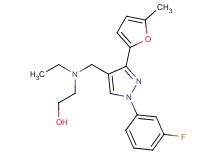 2-(ethyl{[1-(3-fluorophenyl)-3-(5-methyl-2-furyl)-1H-pyrazol-4-yl]methyl}amino)ethanol