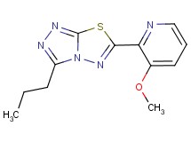 6-(3-methoxypyridin-2-yl)-3-propyl[1,2,4]triazolo[3,4-b][1,3,4]thiadiazole