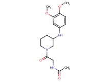 N-(2-{3-[(3,4-dimethoxyphenyl)amino]-1-piperidinyl}-2-oxoethyl)acetamide