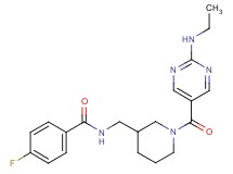N-[(1-{[2-(ethylamino)pyrimidin-5-yl]carbonyl}piperidin-3-yl)methyl]-4-fluorobenzamide