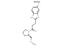 5-fluoro-2-{3-[(2R)-2-(methoxymethyl)pyrrolidin-1-yl]-3-oxopropyl}-1H-benzimidazole