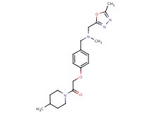 N-methyl-1-(5-methyl-1,3,4-oxadiazol-2-yl)-N-{4-[2-(4-methylpiperidin-1-yl)-2-oxoethoxy]benzyl}methanamine