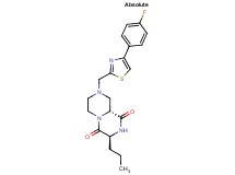 (3S,9aR)-8-{[4-(4-fluorophenyl)-1,3-thiazol-2-yl]methyl}-3-propyltetrahydro-2H-pyrazino[1,2-a]pyrazine-1,4(3H,6H)-dione